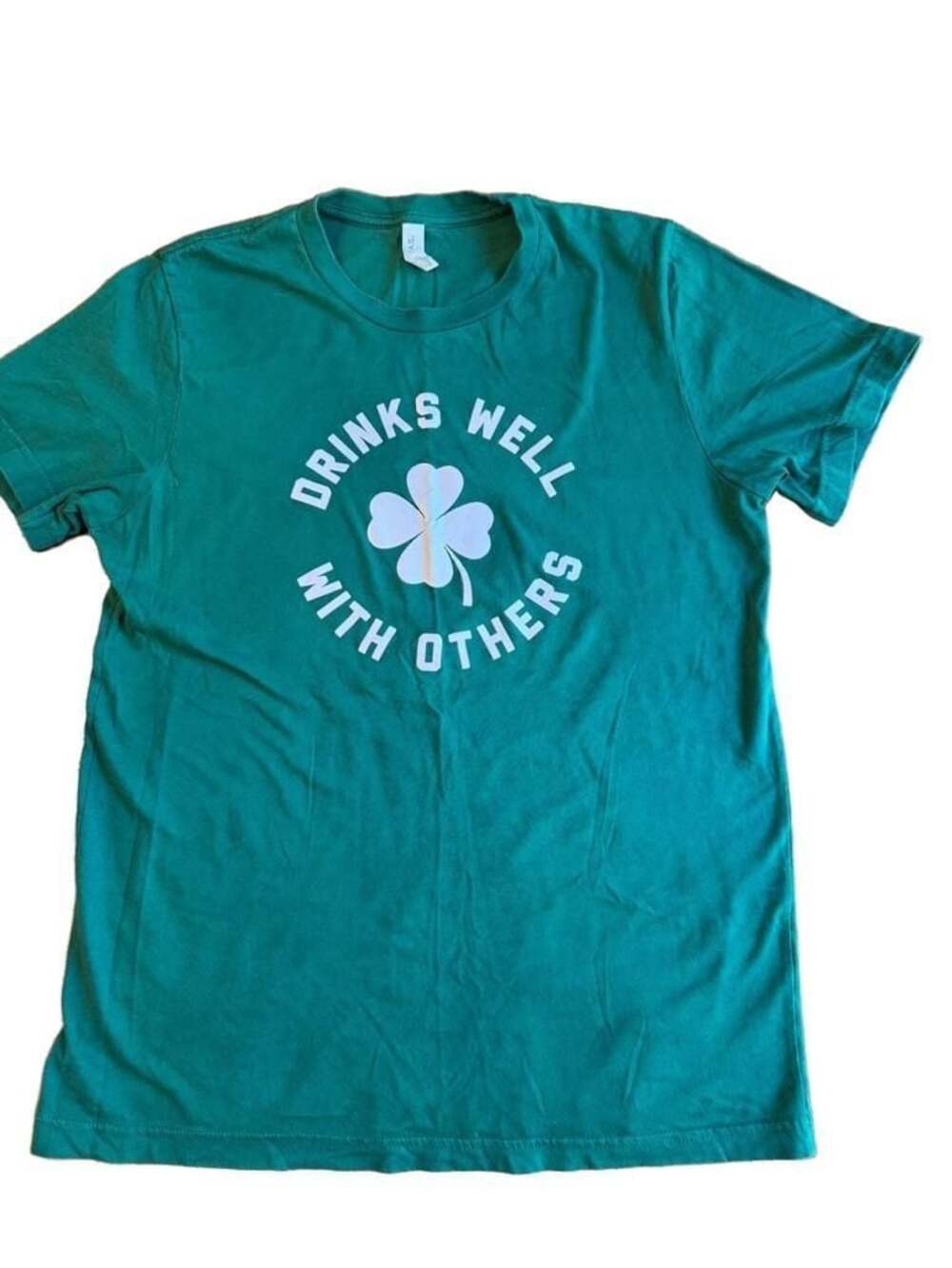 Bella+Canvas Drinks Well With Others St. Patrick's Day Green T-Shirt med H1223
